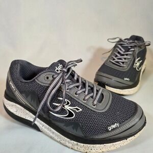 Gravity Defyer G-Defy Mighty Walk Women 9 Grey Black Walking‎ Shoes VersoShock